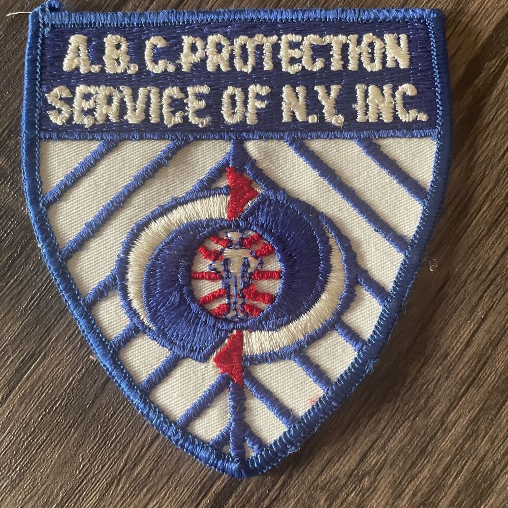 A. B. C. Protection Service of NY Inc Embroidered Shoulder Patch New